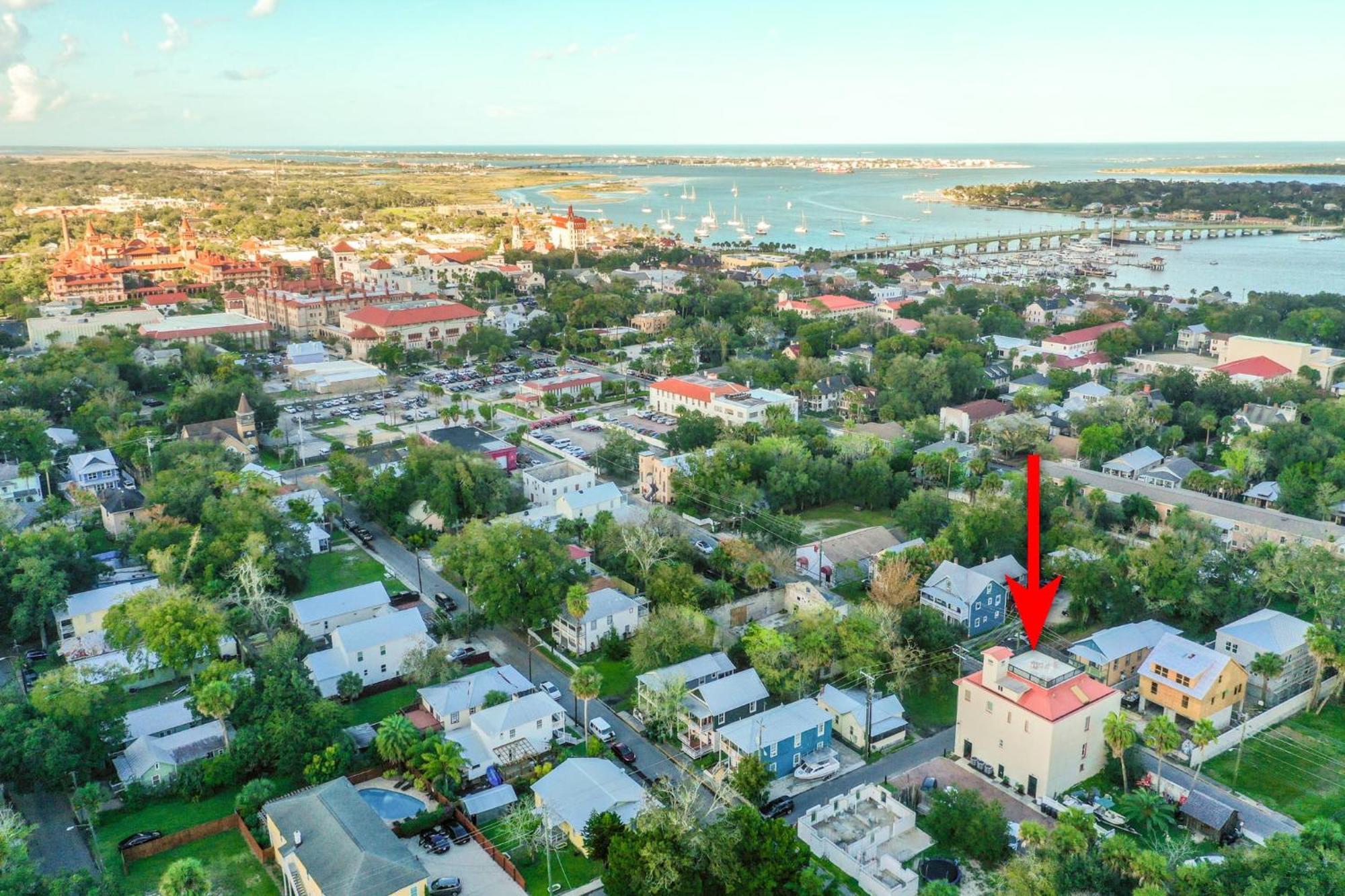 The Ray - Penthouse Suite - 360° Rooftop View St. Augustine Eksteriør bilde